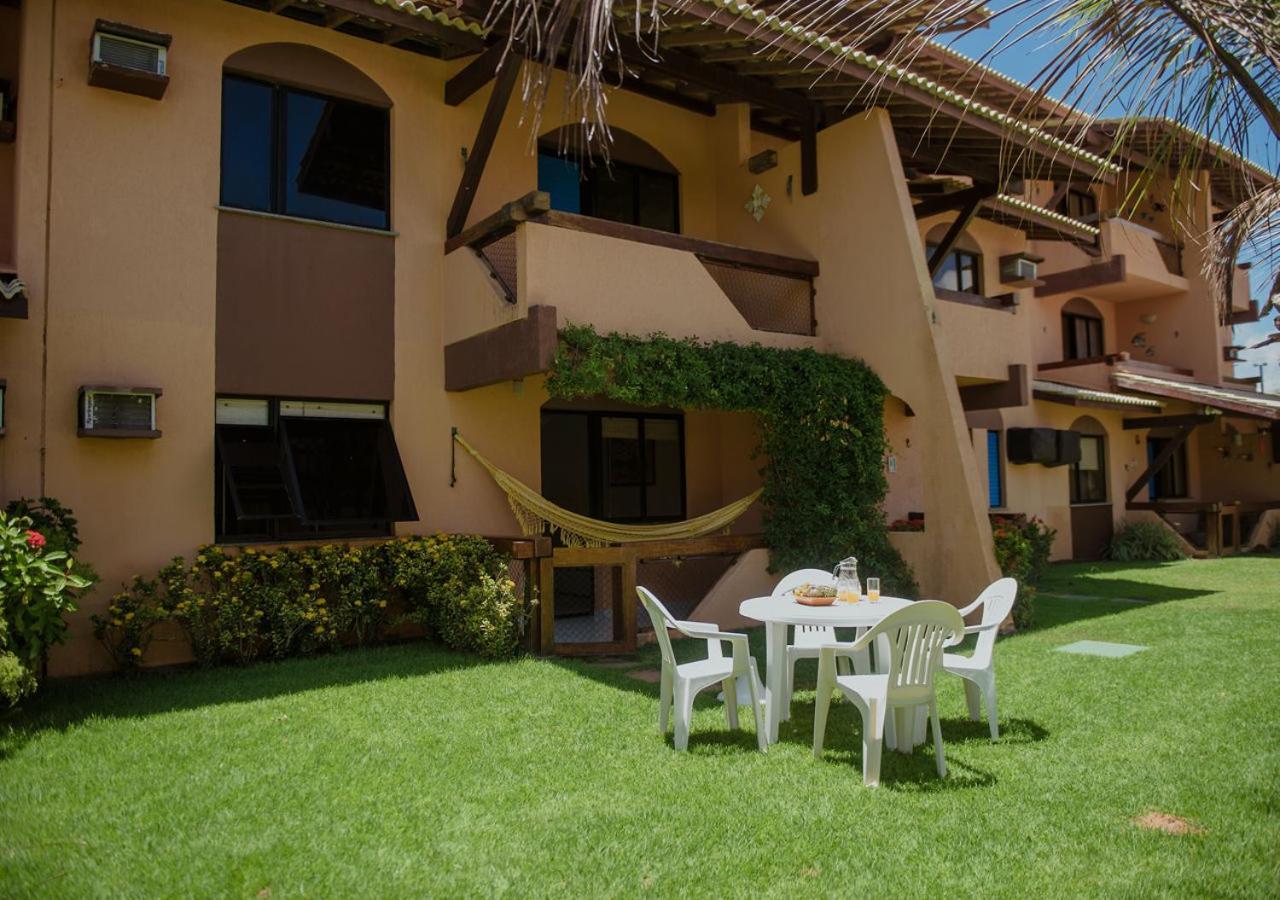 Flat Guarajuba Beira Da Praia Pe Na Areia Kültér fotó