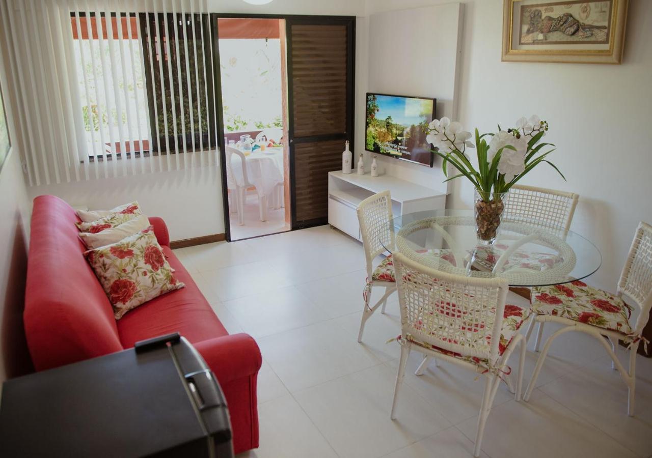 Flat Guarajuba Beira Da Praia Pe Na Areia Kültér fotó