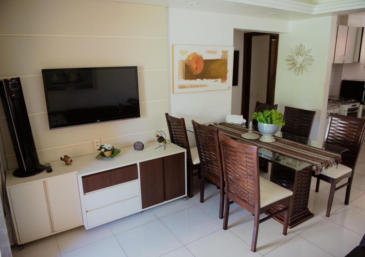Flat Guarajuba Beira Da Praia Pe Na Areia Kültér fotó