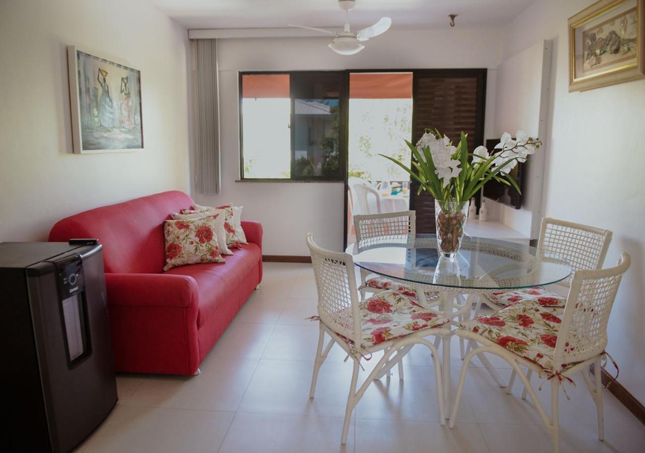 Flat Guarajuba Beira Da Praia Pe Na Areia Kültér fotó