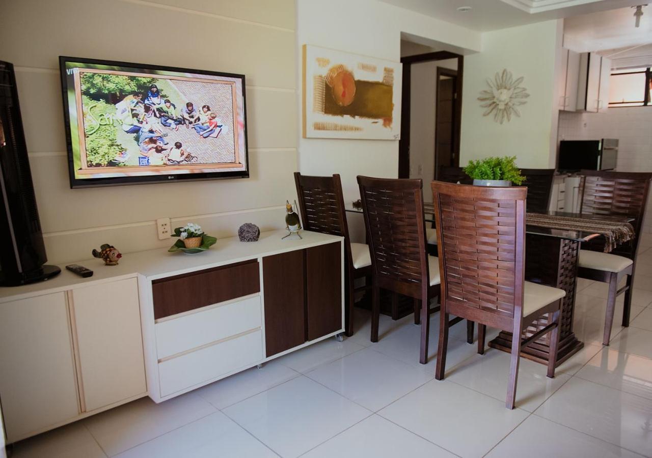 Flat Guarajuba Beira Da Praia Pe Na Areia Kültér fotó