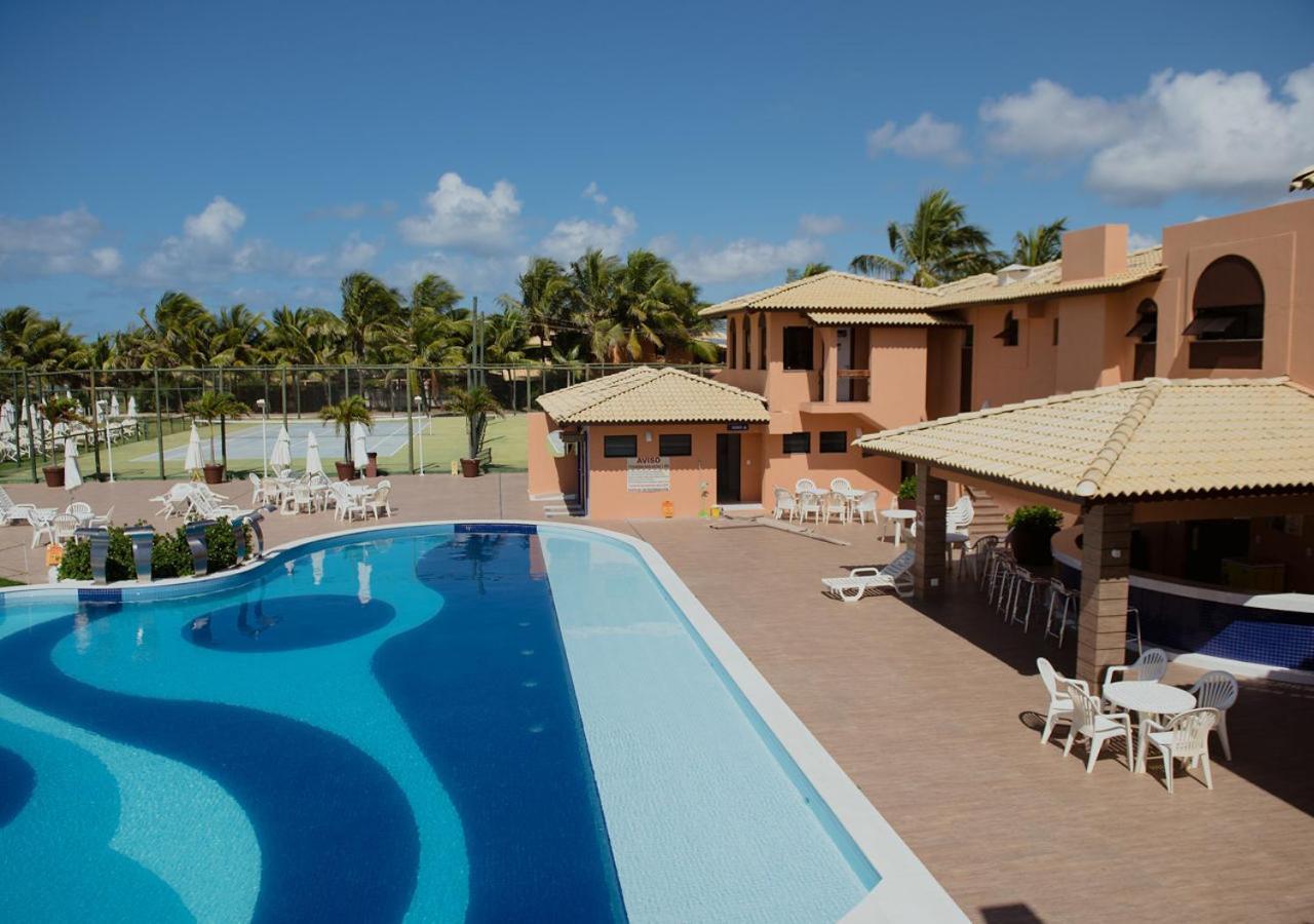 Flat Guarajuba Beira Da Praia Pe Na Areia Kültér fotó